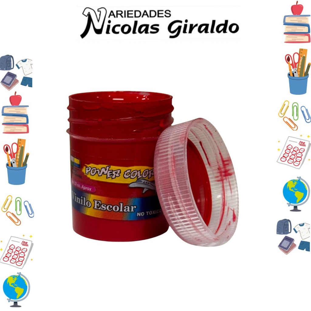 Vinilo power color x33 cc rojo