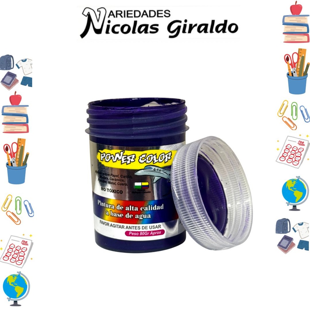Vinilo power color x80 cc morado