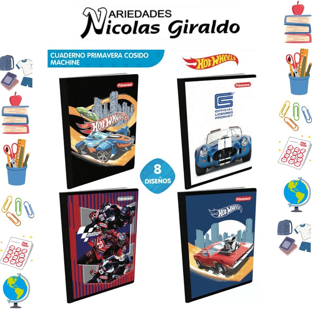 [P1770] Cuaderno cosido primavera 100H cuadros hombre