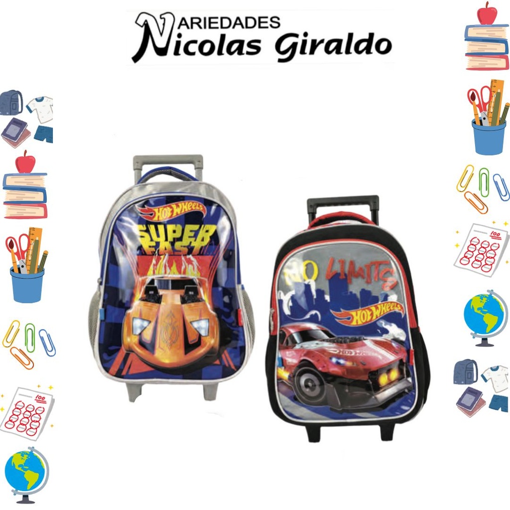 Morral primavera ruedas grande hot wheels