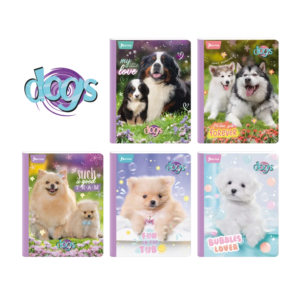 Cuaderno norma gama media perros 100H cuadro