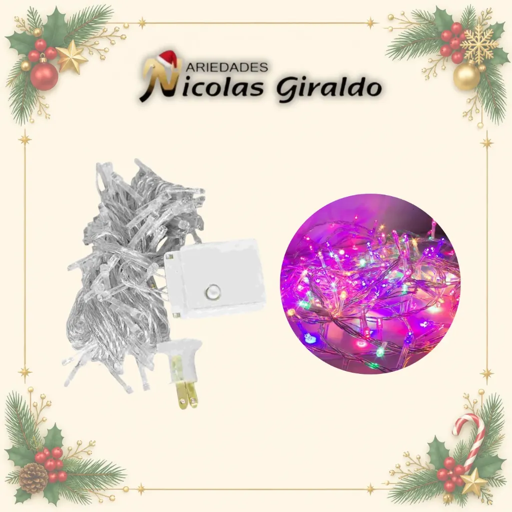 INSTALACION LED X100L LINEAL MULTICOLOR 9 MTS CABLE TRANS