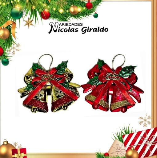 [18W257] @ADORNO CAMPANA NAVIDEÑA MINI 