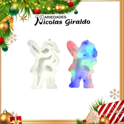[H1083] @LUZ FIGURA PEQUEÑA PAPA NOEL 