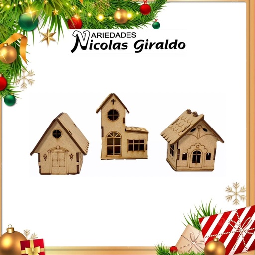 [AG0032] IGLESIA MAS DOS CASAS LASER 