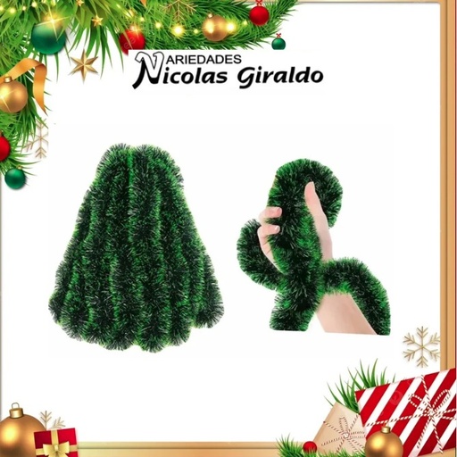 [FL-020] @GUIRNALDA 15 CM X5 MTS PUNTA VERDE 