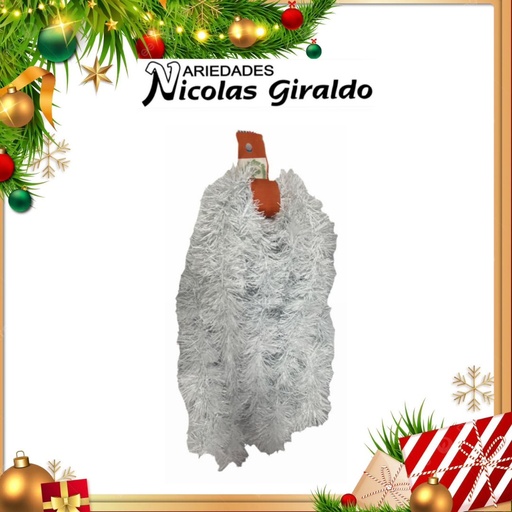 [AN1007] GUIRNALDA NACIONAL BLANCA 7.5 x4 mts 
