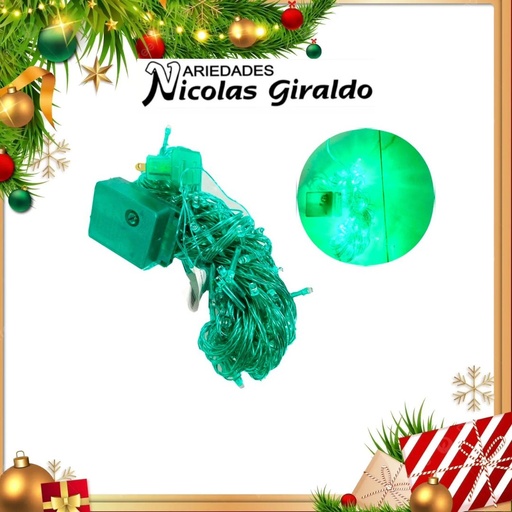 [A0324TGG] @INSTALACION LED X100L LINEAL VERDE 9 MTS CABLE VERDE 