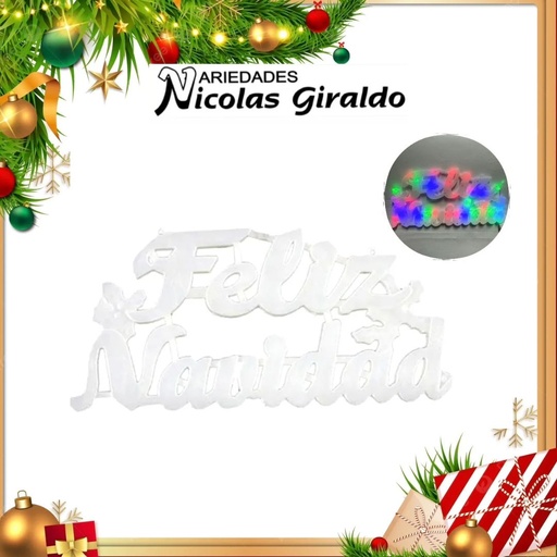 [A2543] @LUZ FIGURA FELIZ NAVIDAD