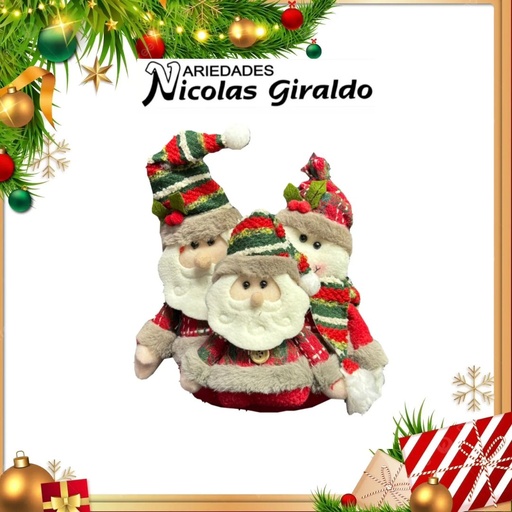 [M3498] @MUÑECO NAVIDAD COUNTRY X3