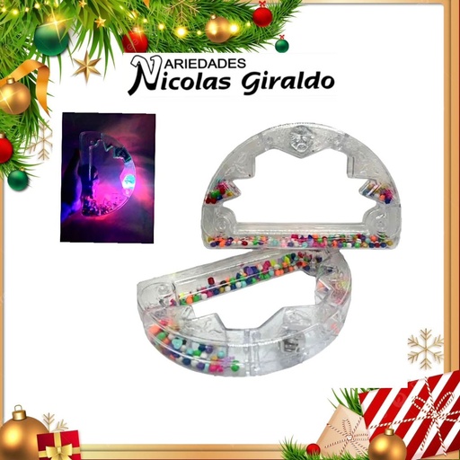 [AN0006] PANDERETA LED MEDIA LUNA GRANDE 