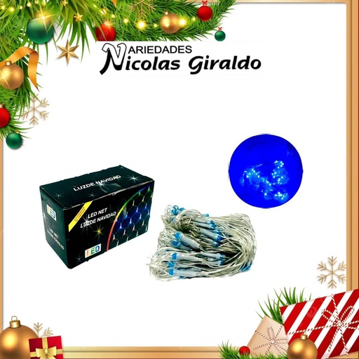 [S3948TB] @INSTALACION MALLA LED 120L 2X1 MTS AZUL 