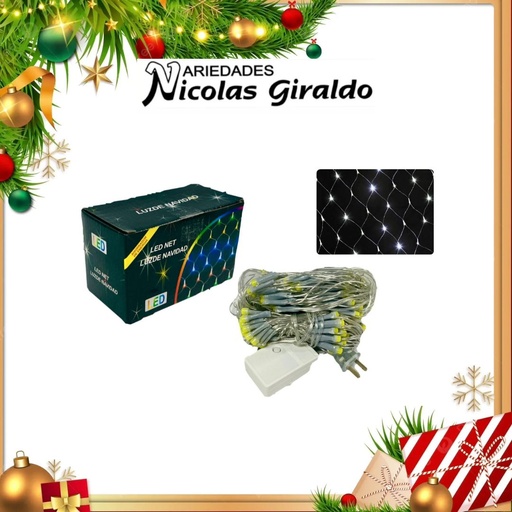 [S3948TW] @INSTALACION MALLA LED 120L 2X1 MTS BLANCA