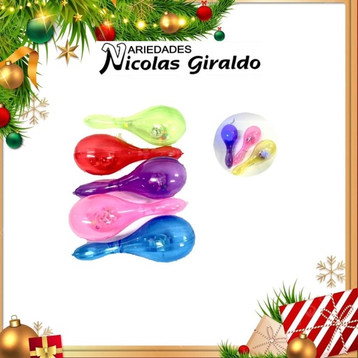 [DK453] @MARACA LUZ CHINA BOLSA X12 UNIDADES