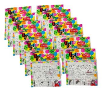 [MR-0362] Caucho gomelo grueso blanco bolsa x12 (MR-0362)