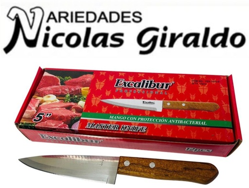 [YES-1076-5] Cuchillo excalibur madera #5 CAJA X12