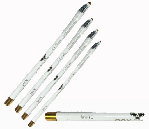 [YG252-L] Lapiz ojos sencillo blanco x12 unidades 