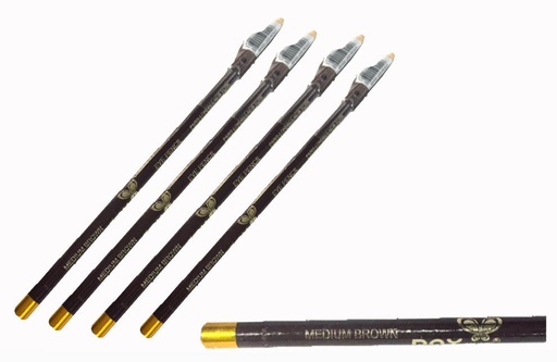 [YG252-L] Lapiz ojos sencillo cafe medium x12 unidades 