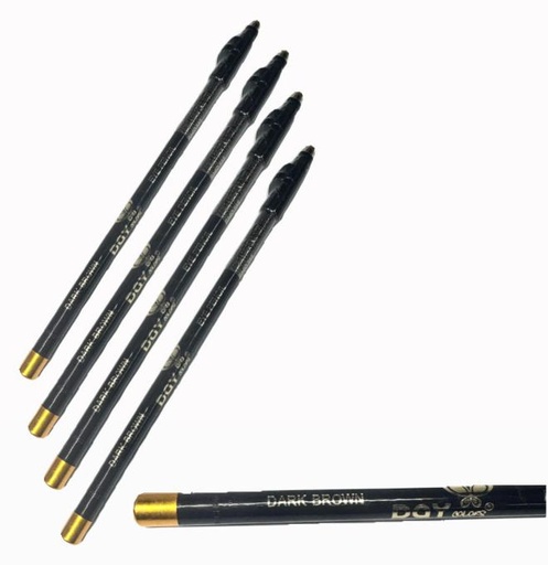 [YG252-L] Lapiz ojos sencillo cafe oscuro x12 unidades 