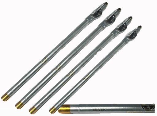 [YG252-L] @Lapiz ojos sencillo silver x12 
