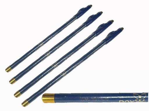 [DC0248BK] @Lapiz ojos sencillo azul metalico x12 unidades 