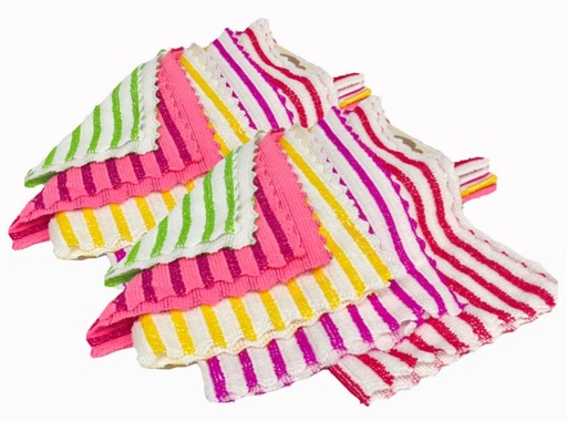 [NP107H] Limpion x5 micro fibra rayas