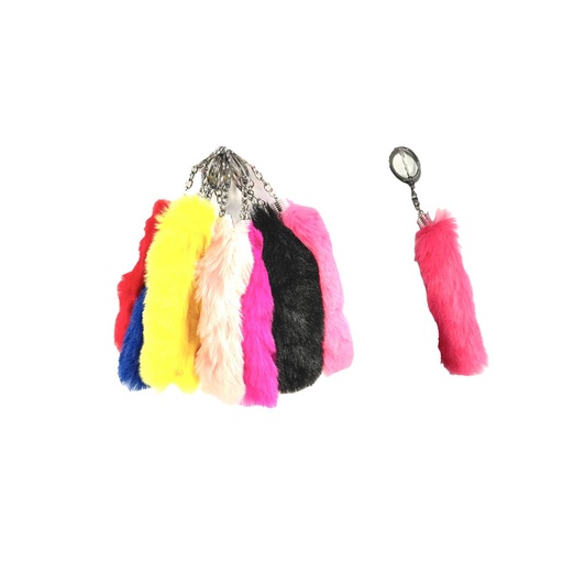 [JAM00592] Llavero peludo largo pqt x12