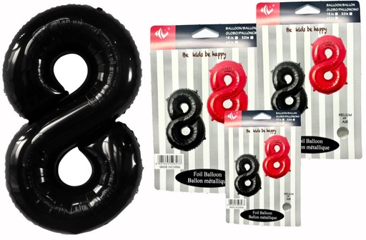 [DF-013] @(1404P)Numero inflable negro #8