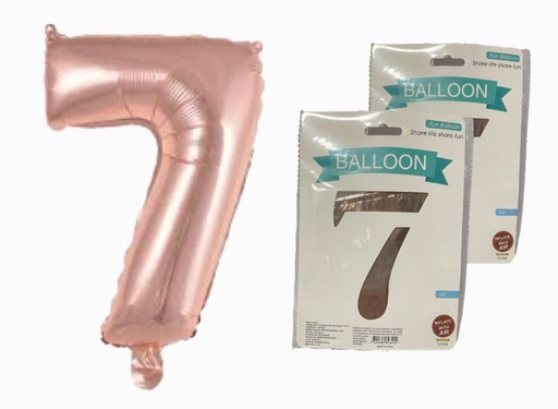 [DF-013] @Numero inflable p rosa #7