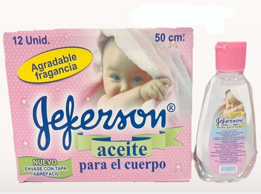 [ABB50] Aceite bebe x50ml jeferson (UND $1.250)