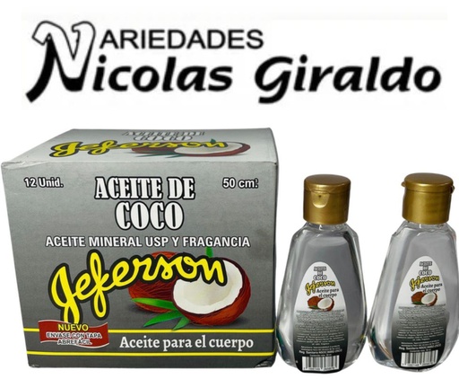 [AC50] Aceite coco x50ml jeferson