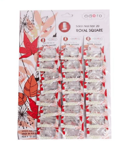 [YG-232] Uñas adoro ROYAL SQUARE x24 15122