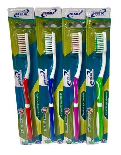 [INF208] Cepillo dental infinita adulto x12 unidades 