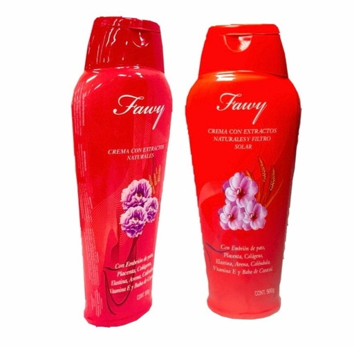 [4CM005] Crema corporal fawy roja grande x500ml