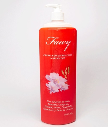 [4CM007] Crema corporal fawy roja x750ml