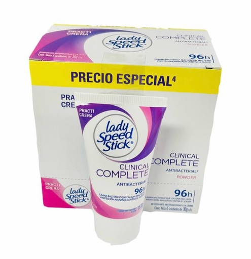 [CO01822A] Desodorante colapsible x30g lady clinical cajax6
