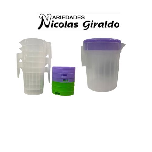 [JA4002B] Jarra 4 litros sencilla bolsa x6 