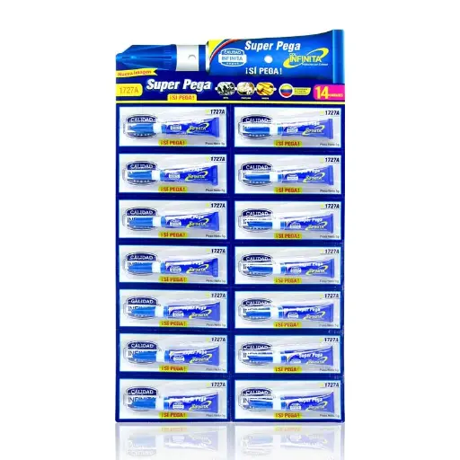 [1727A] Pega loca infinita carton x14