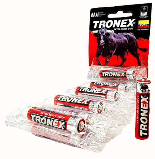 [TRAAAR03EHDBLK] Pila tronex tira 3a x10 pares