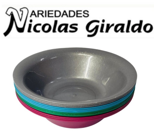 [FH033JEH] Plato plastico hondo XL grande PQT X12