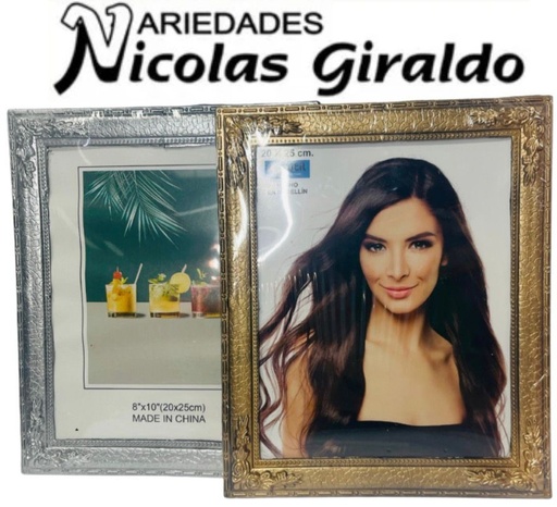 [R91P] Porta retrato 20x25 marco plastico (delgado)