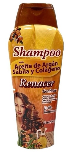 [4SH015] Shampoo renacer x500ml aceite argan