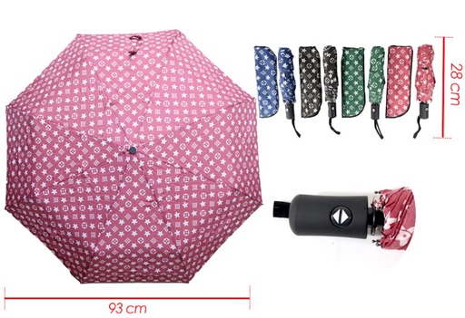 [PT27063] Sombrilla dama automatica estampada sin filtro