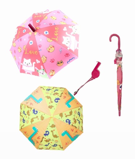 [SE2521] Sombrilla infantil plastica estampada surtida
