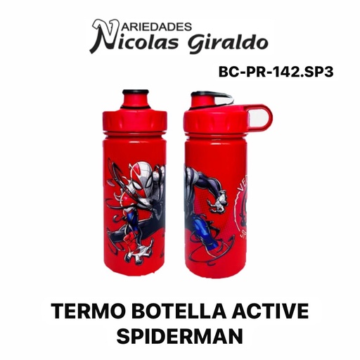 [BC-PR-142.SP3] Termo botella active spiderman