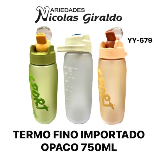 [YY-579] @Termo fino importado opaco 750ml