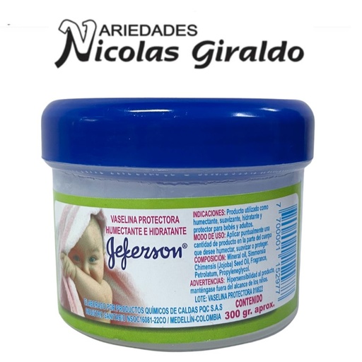 [VX300G] Vaselina jeferson x300 ml jumbo