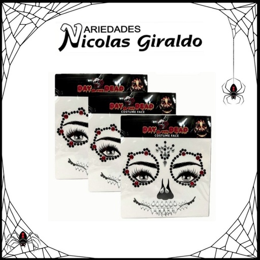 [SLT2744] @Carton stickers rostro x1 Hallowen