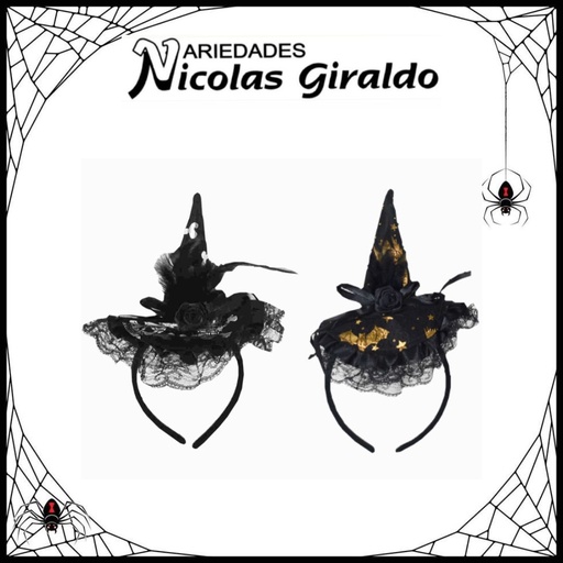 [JD5050] @Diadema halloween gorro de bruja