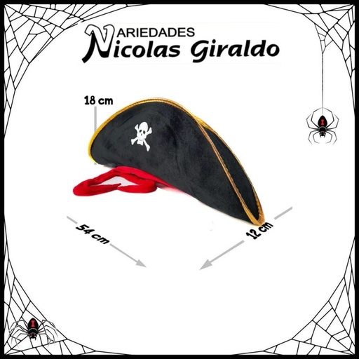 [31-2517-A] @sombrero halloween pirata